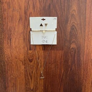 Twinkle Shine Gold Earring, Bracelet, Necklace Set